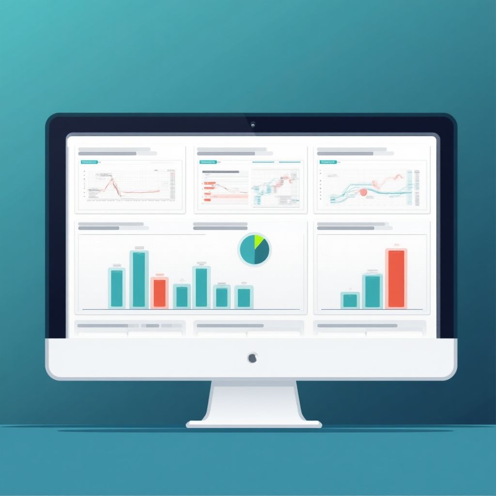 Análisis de datos en pantalla gigante
