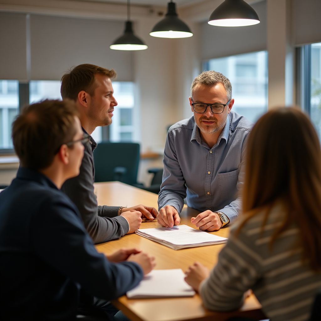 Sesión de mentoría a startups